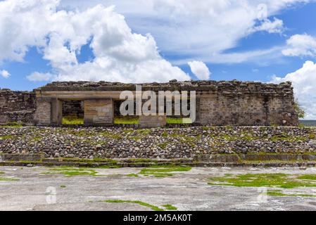 Mitla, eine mesoamerikanische archäologische Stätte der Zapoteken-Zivilisation, Oaxaca-Tal, Mexiko Stockfoto