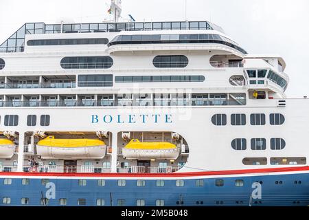 Göteborg, Schweden - september 24 2022: Flred Olsen Lines Kreuzfahrtschiff Bolette im Hafen von Göteborg Stockfoto