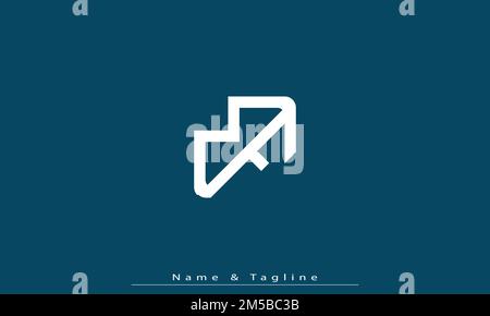 Alphabet Buchstaben Initialen Monogramm Logo MF , FM Stock Vektor