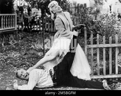 William Demarest, Betty Hutton, Drehort des Films "The Miracle of Morgan's Creek", Paramount Pictures, 1944 Stockfoto