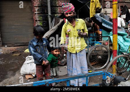 Straßenszenen in Kolkata, Indien. Stockfoto