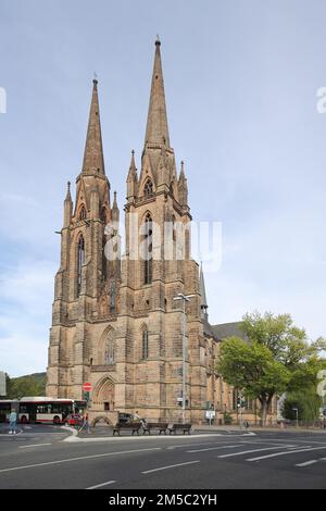 Gotische Elisabeth-Kirche, Marburg, Hessen, Deutschland Stockfoto