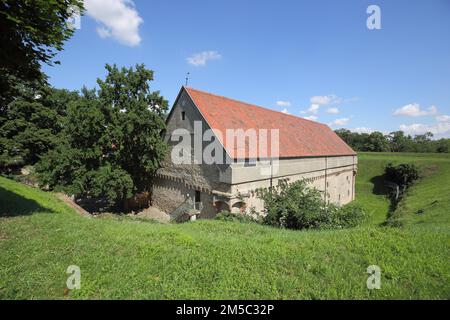 Gebäude der historischen Festung, Rüsselsheim, Hessen, Deutschland Stockfoto