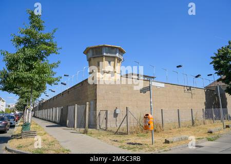 Wachturm, Stasi-Gedenkstätte, Genslerstraße, Hohenschoenhausen, Lichtenberg, Berlin, Deutschland Stockfoto