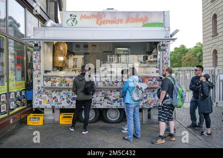 Mustafas Gemuese Kebap, Mehringdamm, Kreuzberg, Berlin, Deutschland Stockfoto