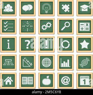 Bildungs-Symbole, Vektor-EPS10-Abbildung Stock Vektor