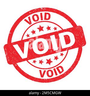 LEERER Text auf rotem, schäbigem Stempelschild. Stockfoto
