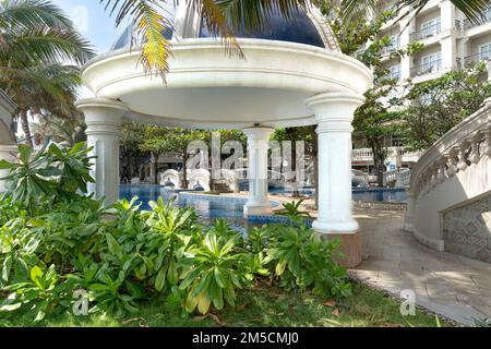 4-Sterne-Resort Lan rung in Ba Ria - Provinz Vung Tau, Vietnam - 21. Dezember 2022: Blick auf das 4-Sterne-Resort Lan rung in Ba Ria - Provinz Vung Tau, Vietnam Stockfoto