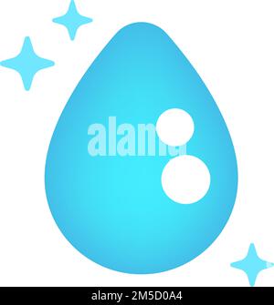 Vektorgrafik für sauberes Wasser Stock Vektor