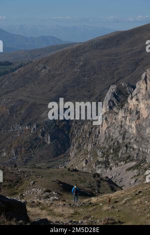 Wanderung zum Berg Korabi in Dibër, Nordalbanien Stockfoto