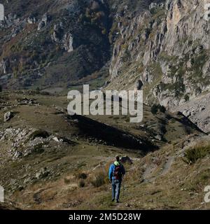 Wanderung zum Berg Korabi in Dibër, Nordalbanien Stockfoto
