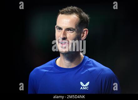 Aktenfoto von 22-12-2022 von Andy Murray, der sein Erstaunen über Nazanin Zaghari-Ratcliffes "unglaubliche" Geschichte darüber zum Ausdruck gebracht hat, wie er seinen 2016. Wimbledon-Triumph in Einzelhaft in einem iranischen Gefängnis triumphierte. Ausgabedatum: Mittwoch, 28. Dezember 2022. Stockfoto