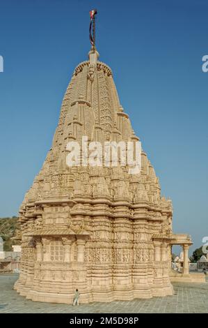 01 28 2010 Shri Ajitnath Bhagwan Shwetamber Jain Derasar, Taranga Kheralu in Mehsana District, Gujarat, Indien Stockfoto