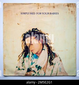 Bildcover der 1992 erschienenen Einzelversion von für Ihre Babys von Simply Red Stockfoto