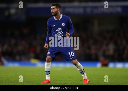 27. Dezember 2022; Stamford Bridge, Chelsea, London, England: Premier League Football, Chelsea gegen Bournemouth; Christian Pulisic von Chelsea Stockfoto