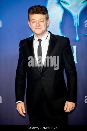 Andy Serkis bei der Filmpremiere „Avatar: The Way of Water“, London, Großbritannien - 06. Dezember 2022 Stockfoto