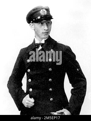 Reinhard Heydrich. Porträt des deutschen SS-Offiziers Reinhard Tristan Eugen Heydrich (1904-1942) als Reichsmarinenkadett 1922 Stockfoto