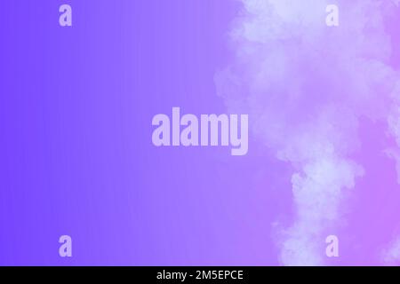 Abstrakter, leicht abwischbarer Rauch auf rosa-orangefarbenem, magentarotem Hintergrund mit Farbverlauf. Stockfoto