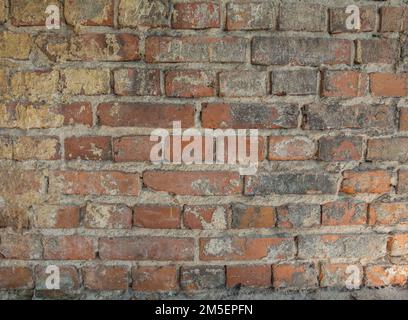 Alte Backsteinwand Hintergrundbild Stockfoto