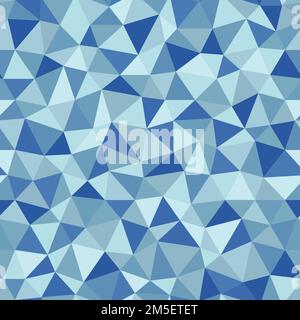Nahtloses Vektormuster mit niedrigem Poly-Wert. Vektordarstellung. Ideal für Hintergründe, Textilien, Verpackungen Stock Vektor
