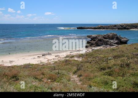 indischer Ozean bei Mable Cove rottnest Island (australien) Stockfoto