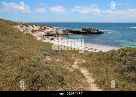 indischer Ozean bei Mable Cove rottnest Island (australien) Stockfoto