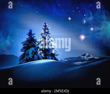 Weihnachten KONZEPT: Stille Nacht Stockfoto