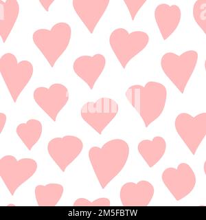 Rosa Herzen Vektormuster Stock Vektor