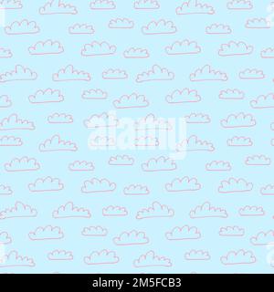 Süßes Wolkenmuster Stock Vektor