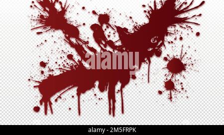 Blutspritzer im Kopierraum Stock Vektor