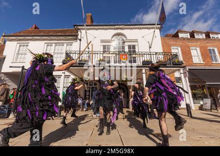 England, Kent, Tenterden, Tenterden Annual Folk Festival, Morris-Tänzer Stockfoto