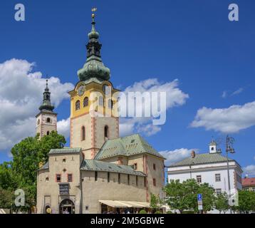 Burg Mestsky Hrad, Banska Bystrica, Banskobystricky kraj, Slowakei Stockfoto