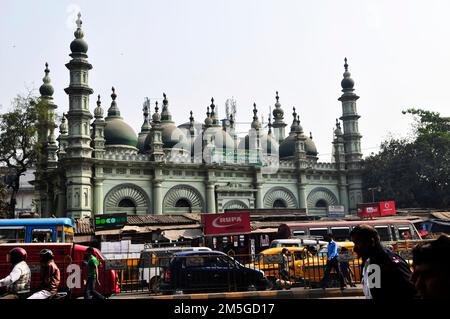 Tipu Sultan Moschee, Esplanade, Kolkata, Indien. Stockfoto