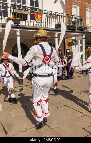 England, Kent, Tenterden, Tenterden Annual Folk Festival, Morris-Tänzer Stockfoto