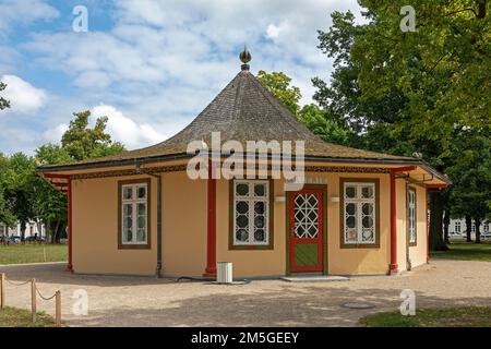 Roter Pavillon, Bad Doberan, Mecklenburg-Western Pomerania, Deutschland Stockfoto