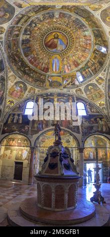 Baptisterium von San Giovanni Battista mit Fresken von Menabuoi, Padua, Provinz Padua, Italien Stockfoto