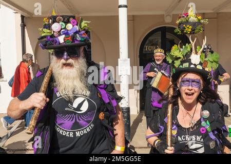 England, Kent, Tenterden, Tenterden Annual Folk Festival, Morris-Tänzer Stockfoto