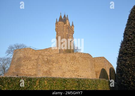 1895 erbautes Wahrzeichen Wilhelmsturm, Schlossberg, Dillenburg, Hessen, Deutschland Stockfoto