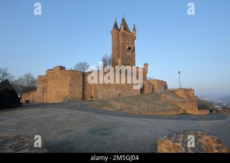 1895 erbautes Wahrzeichen Wilhelmsturm, Schlossberg, Dillenburg, Hessen, Deutschland Stockfoto