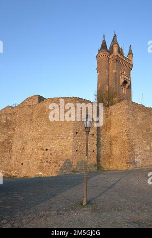 1895 erbautes Wahrzeichen Wilhelmsturm, Schlossberg, Dillenburg, Hessen, Deutschland Stockfoto