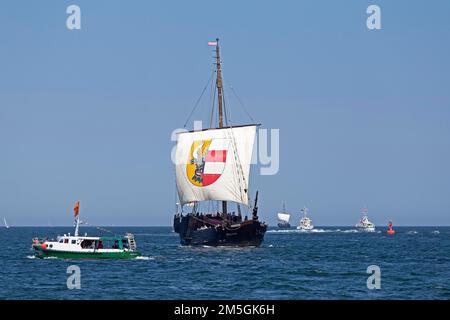 Hansestraße, Ostsee, Hanse Sail, Warnemünde, Rostock, Mecklenburg-Vorpommern Stockfoto