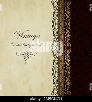 Vintage Vektor Hintergrund Stock Vektor