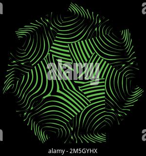 Ein abstrakter grüner geometrischer Hintergrund. Stock Vektor