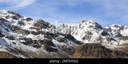 schneebedeckte alpen in tirol, österreich Stockfoto