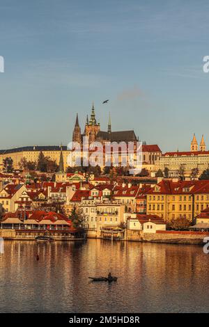Veitsdom und Burgviertel, Prag, Tschechische Republik Stockfoto