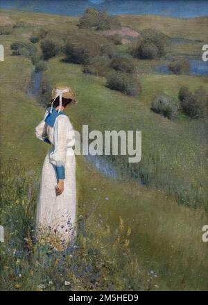 Richard Riemerschmid (1868-1957), auf dem Land, 1895. Frei Natur.Städtische Galerie im Lenbachhaus und Kunstbau, München. Öl auf Segeltuch A Stockfoto