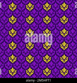 vektor-Mardi-Gras-Muster Stock Vektor