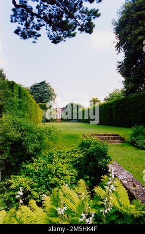 Hidcote Manor. Ein National Trust Grundstück in Gloucestershire, das in den 1990er Jahren auf Film gedreht wurde. Stockfoto