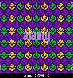 vektor-Mardi-Gras-Muster Stock Vektor