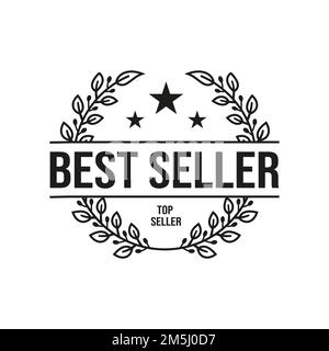 Laurel Leaf für den Designvektor des Emblems für das Bestseller-Logo Stock Vektor
